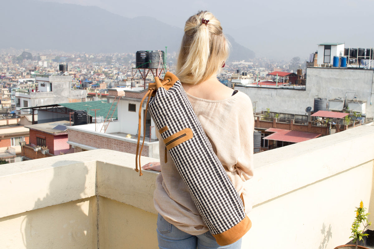 Drawstring yoga mat bag store