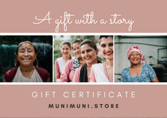 MUNIMUNI.store Gift Card €25,-