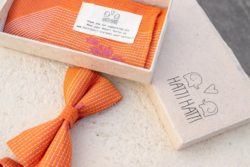 Bow Tie - Bright Orange - MuniMuni