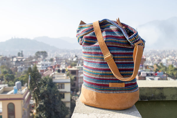 Daily bag - Dark Mix Recycle Pattern - MuniMuni