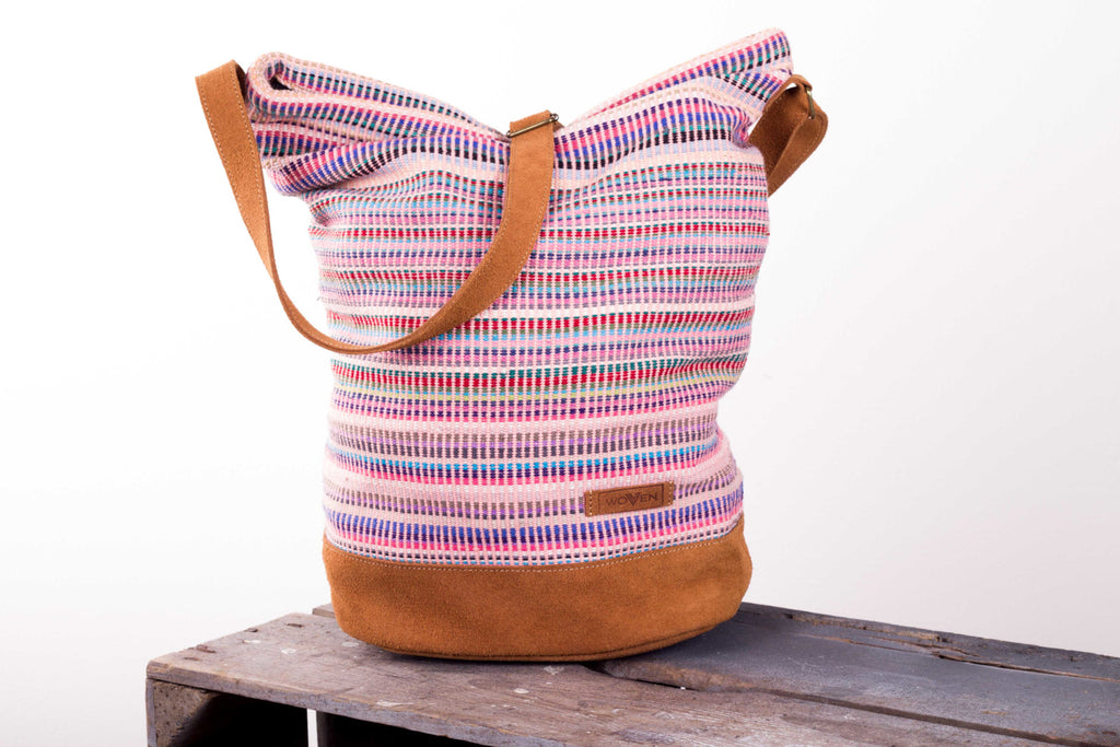 Daily bag - Darker Pink Recycle Pattern - MuniMuni
