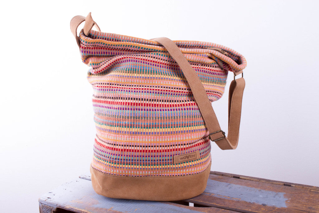 Daily bag - Salmon Pink Recycle Pattern - MuniMuni