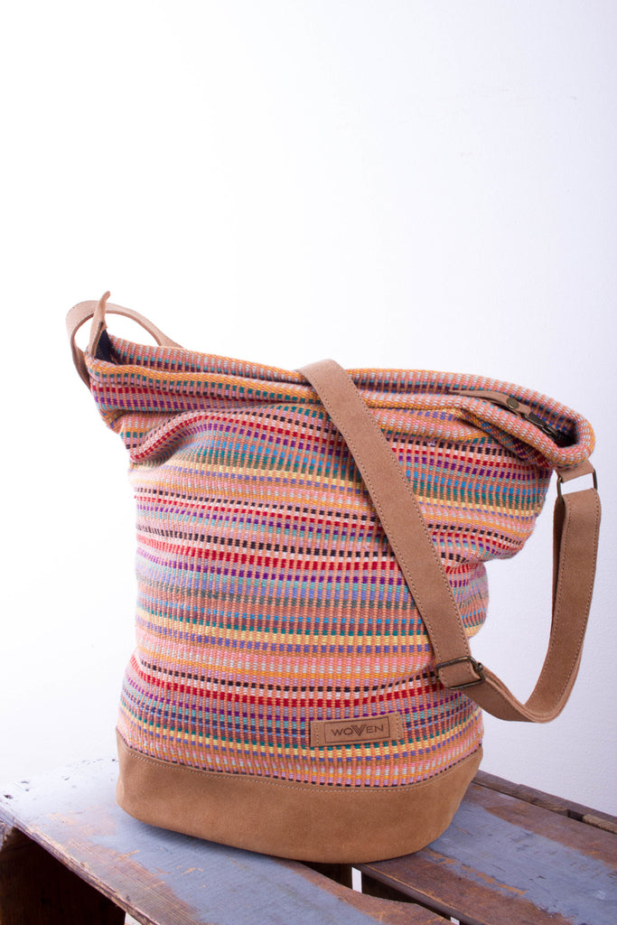 Daily bag - Salmon Pink Recycle Pattern - MuniMuni