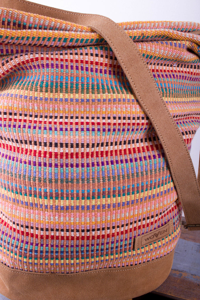 Daily bag - Salmon Pink Recycle Pattern - MuniMuni