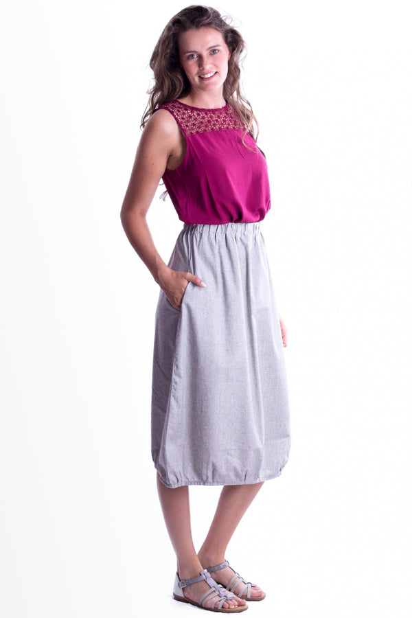 Drichu  - Skirt - Light Grey