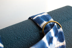 Tie Dye Yoga Carry Strap - Indigo Blue Stripe - MuniMuni