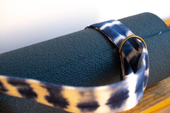 Tie Dye Yoga Carry Strap - Indigo Blue Stripe - MuniMuni