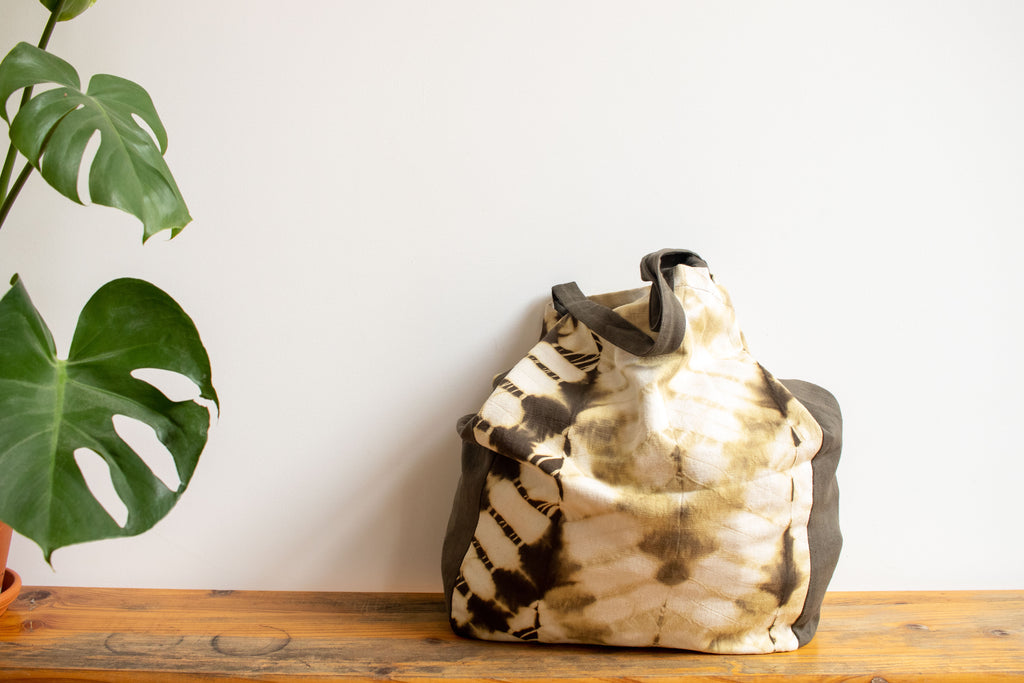 Tie Dye Tote Bag - ZigZag Green - MuniMuni