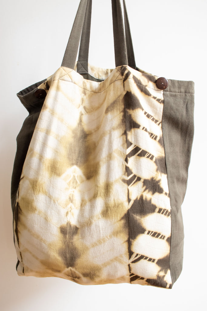 Tie Dye Tote Bag - ZigZag Green - MuniMuni