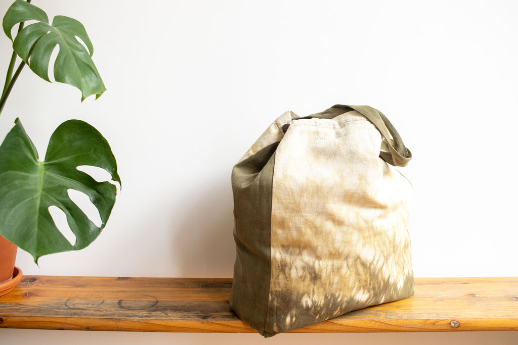 Tie Dye Tote Bag - Raindrop Green - MuniMuni