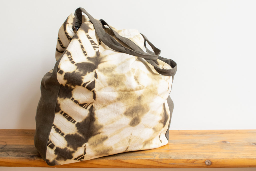 Tie Dye Tote Bag - ZigZag Green - MuniMuni