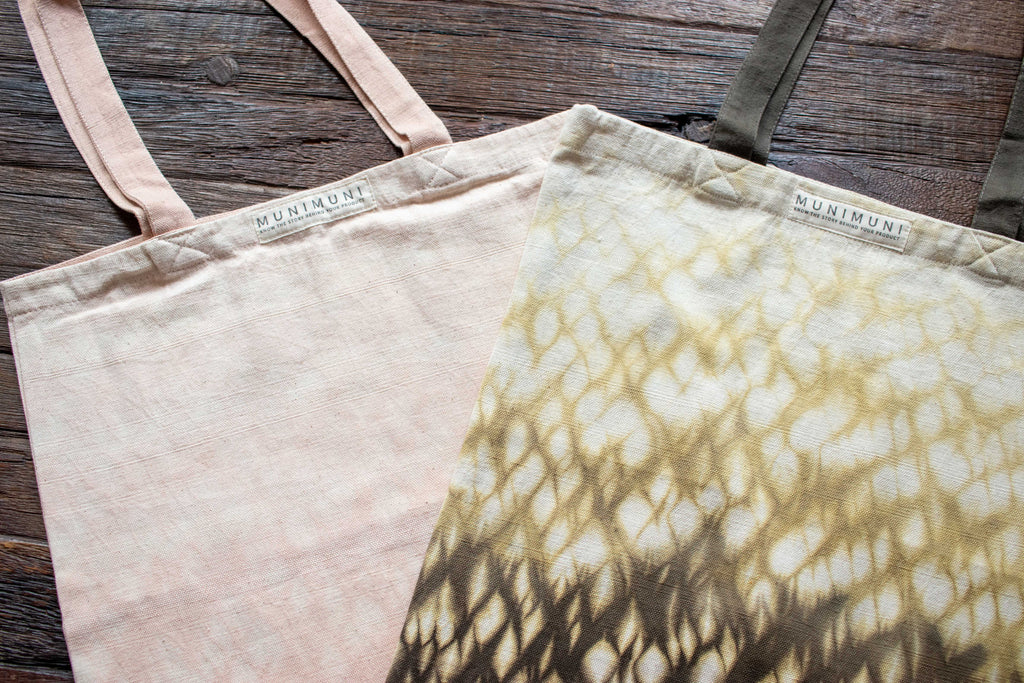 Tie Dye Tote Bag Small - Raindrop Green - MuniMuni