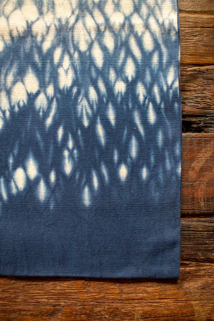 Tie Dye Tote Bag Small - Raindrop Indigo Blue - MuniMuni