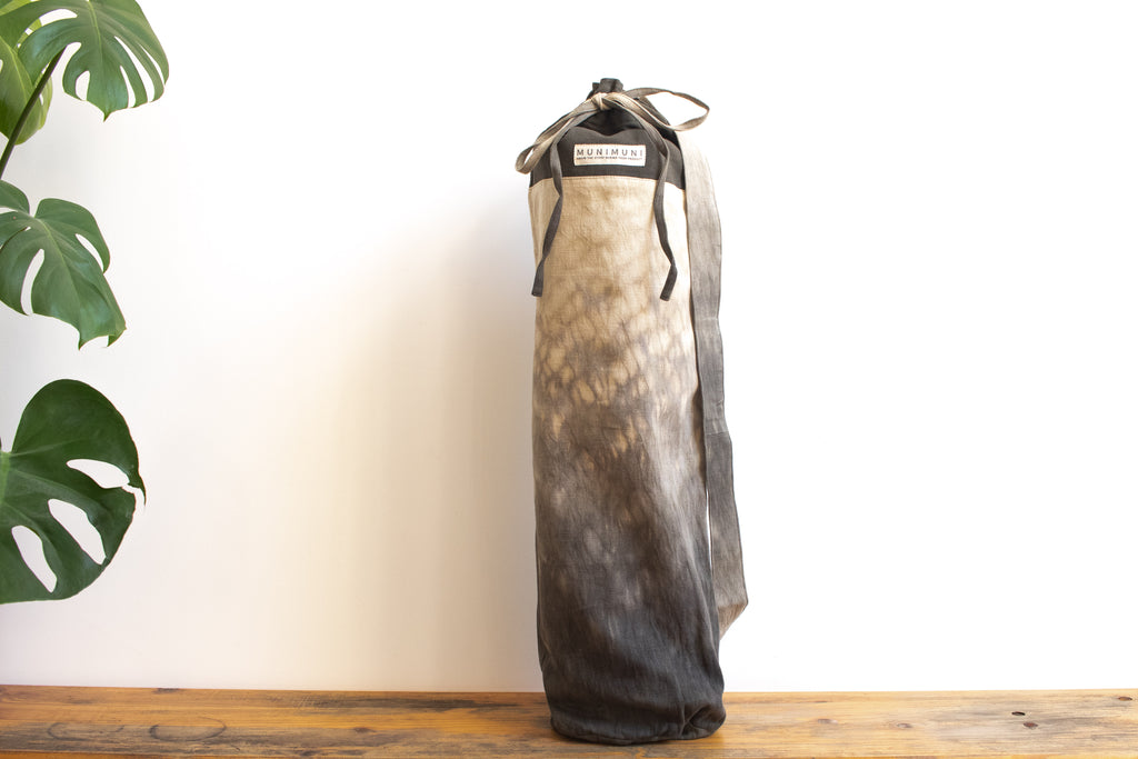 Tie Dye Yoga Mat Bag - Raindrop Gray/Green - MuniMuni