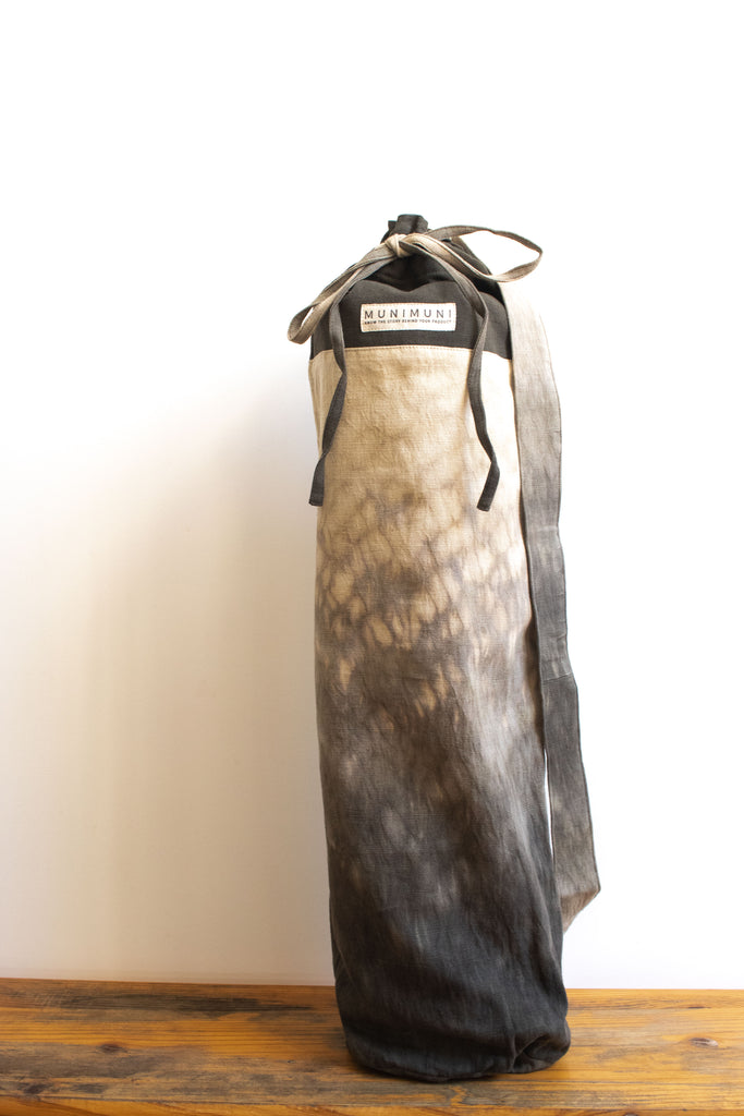 Tie Dye Yoga Mat Bag - Raindrop Gray/Green - MuniMuni