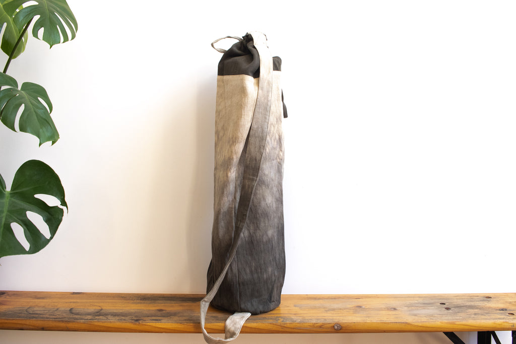 Tie Dye Yoga Mat Bag - Raindrop Gray/Green - MuniMuni