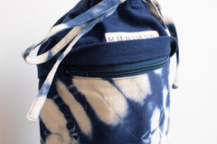 Tie Dye Yoga Mat Bag - ZigZag Indigo Blue - MuniMuni