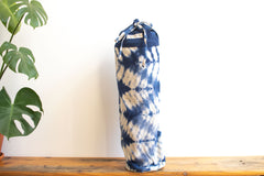 Tie Dye Yoga Mat Bag - ZigZag Indigo Blue - MuniMuni
