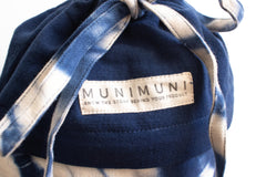 Tie Dye Yoga Mat Bag - ZigZag Indigo Blue - MuniMuni