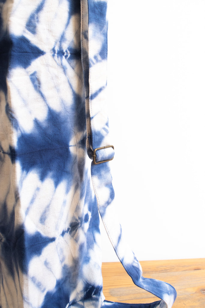 Tie Dye Yoga Mat Bag - ZigZag Indigo Blue - MuniMuni