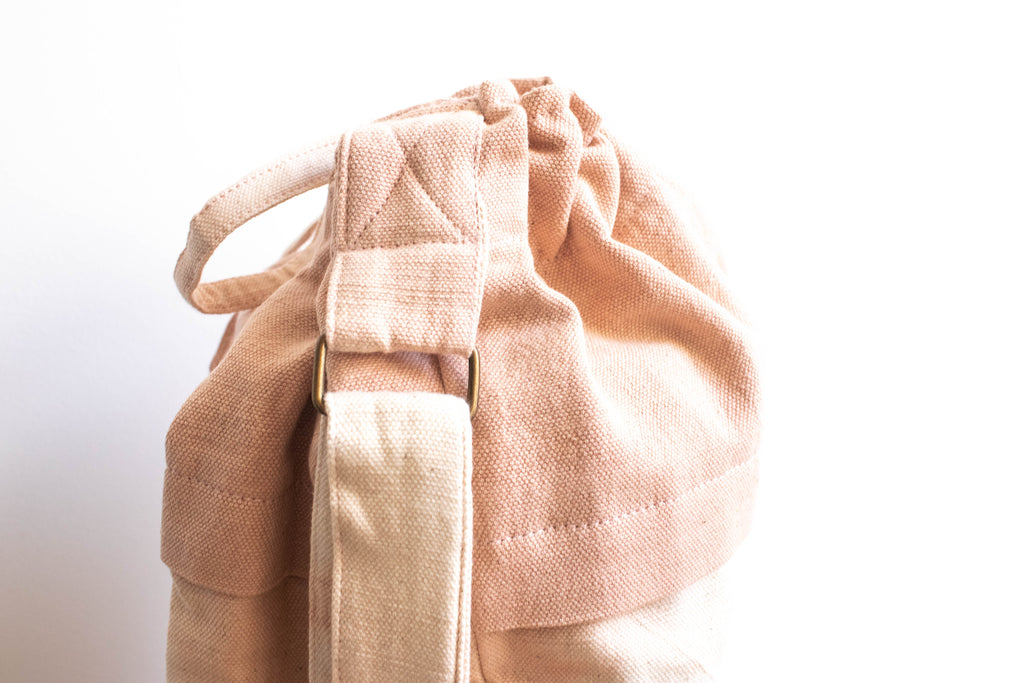 Tie Dye Yoga Mat Bag - Marble Light Pink - MuniMuni
