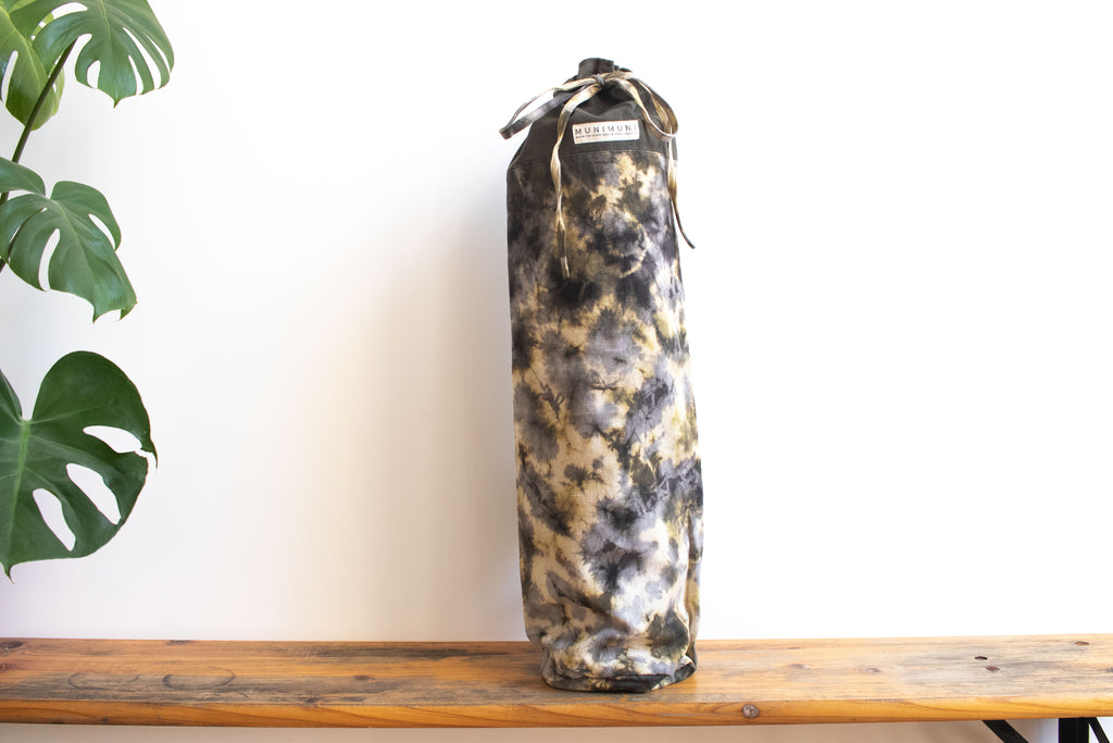 Tie Dye Yoga Mat Bag - Football Geen/Gray/ Yellow - MuniMuni