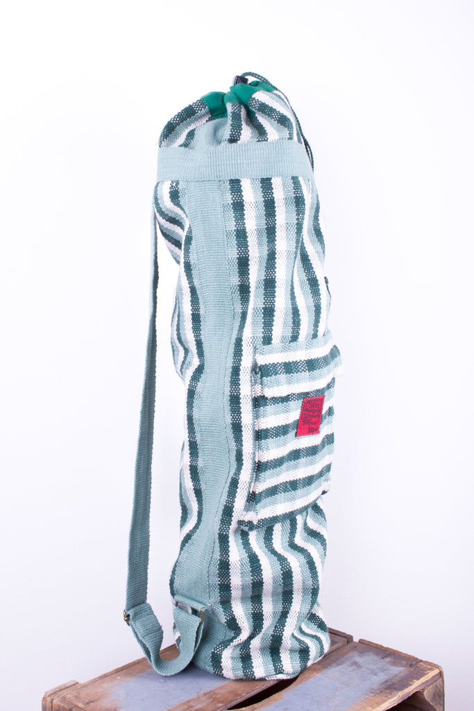 Fair Trade Yoga Bag by WSDO - Green Pattern - MuniMuni