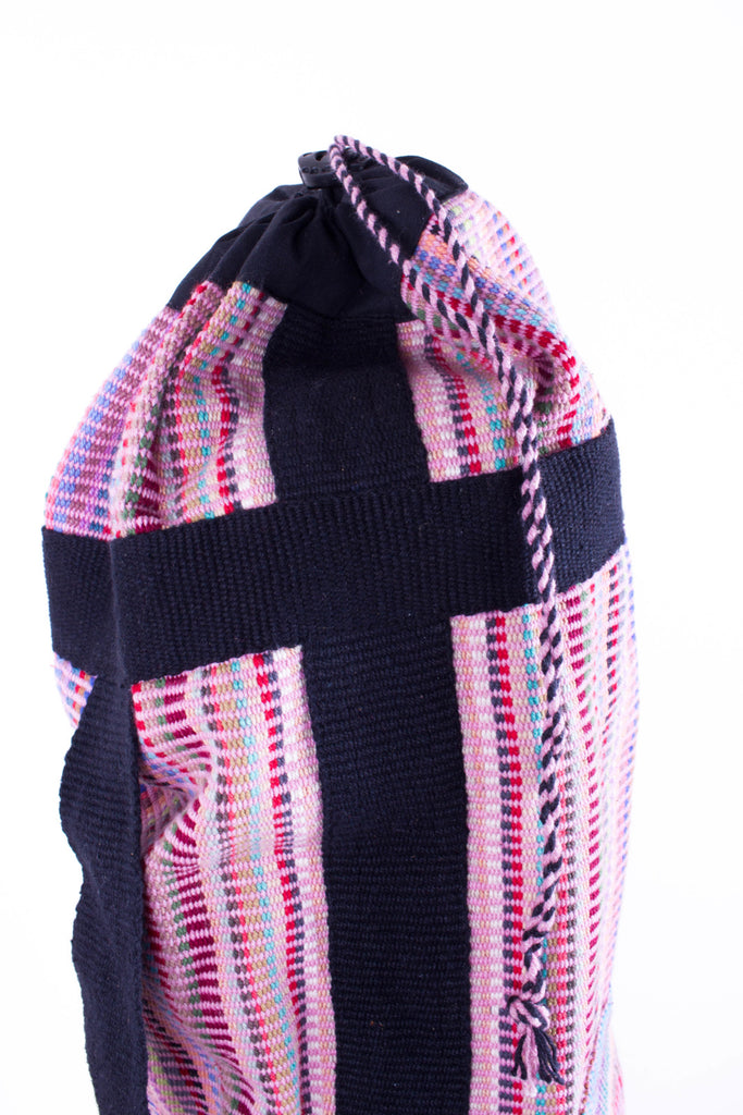 Fair Trade Yoga Bag - Pink Recycle Pattern - MuniMuni
