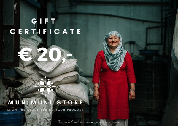 MUNIMUNI.store Gift Card €20,-