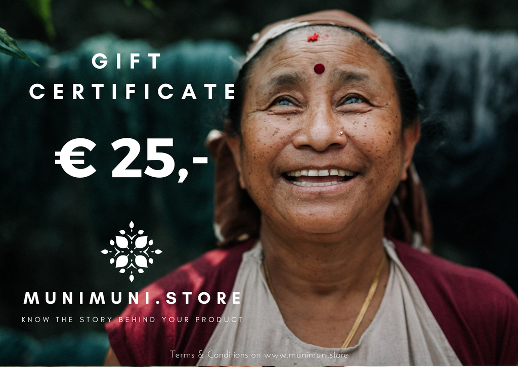MUNIMUNI.store Gift Card €25,-