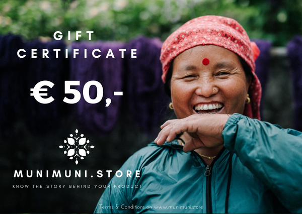 MUNIMUNI.store Gift Card €50,-