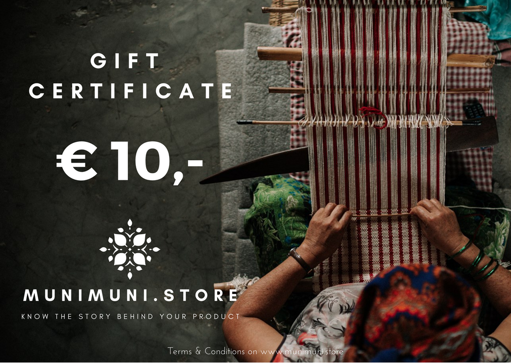 MUNIMUNI.store Gift Card €10,-