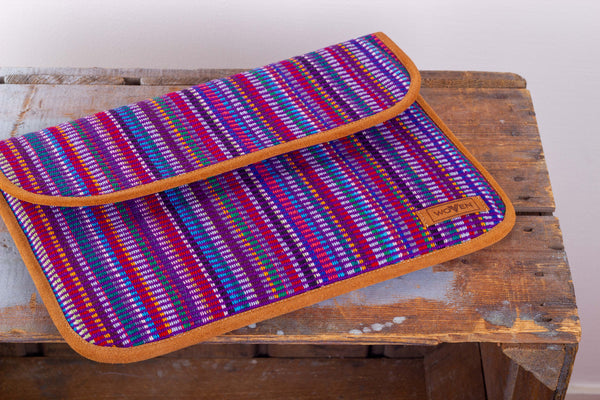 Laptop Sleeve - Purple Recycle Pattern - MuniMuni