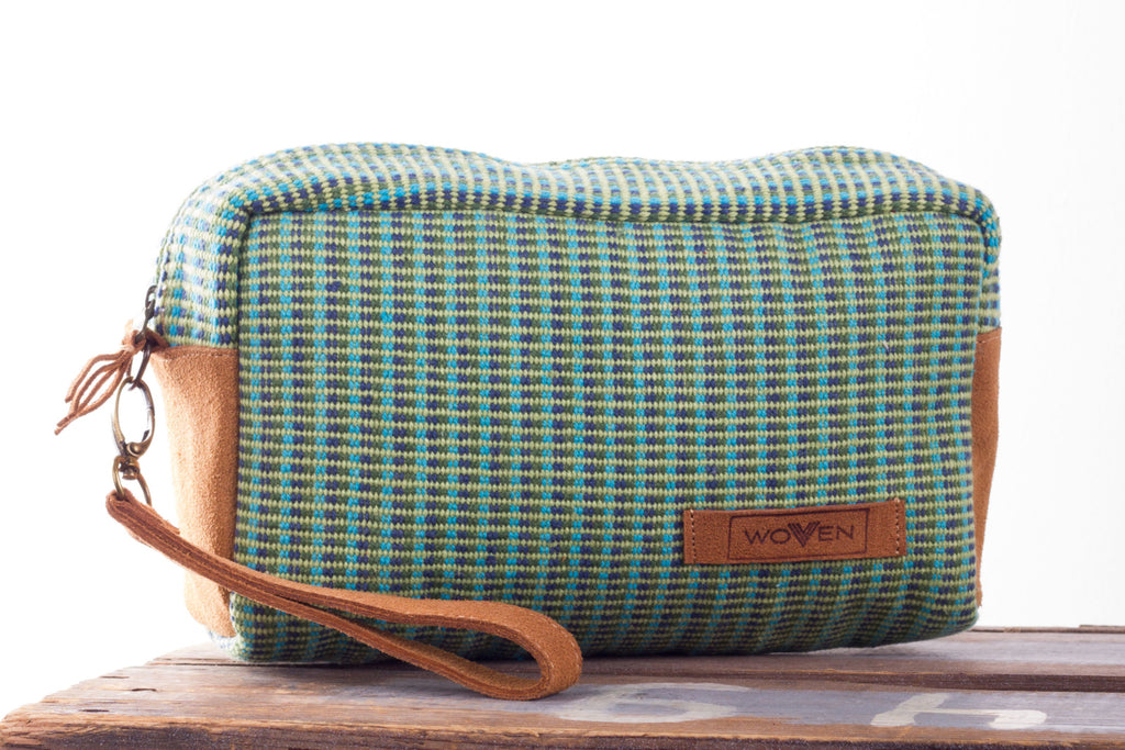 Make-Up Bag - Green Pattern - MuniMuni