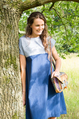 MuniMuni - 2 Color Dress - Deep Blue - MuniMuni