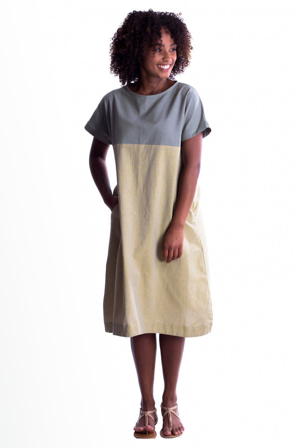 MuniMuni - 2 Color Dress - Green - MuniMuni