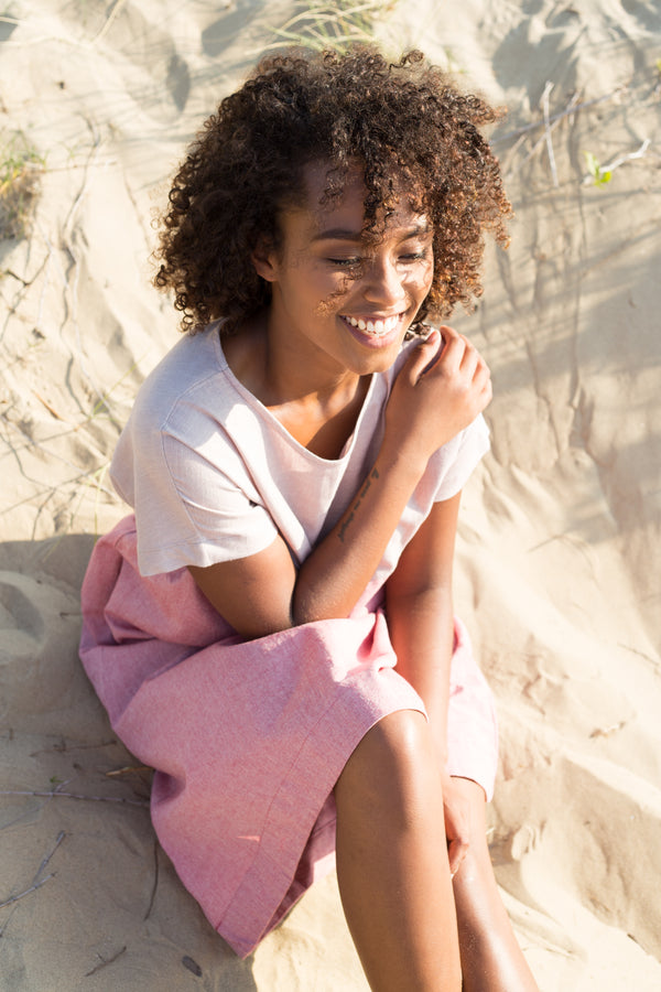 Drichu - 2 Color Dress - Red