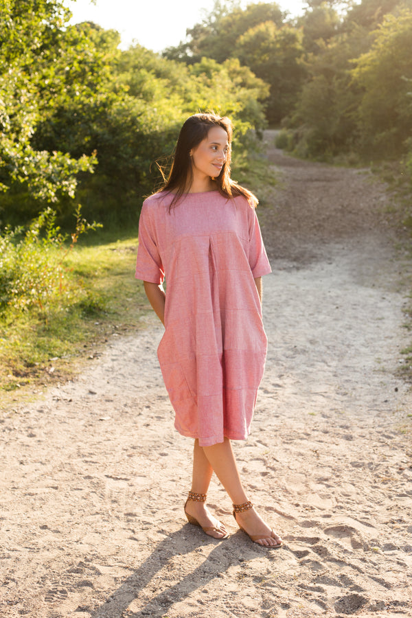 Drichu - Patch Dress - Red