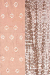MuniMuni Tie Dye Scarf - Dot Old Pink/ Brown - MuniMuni