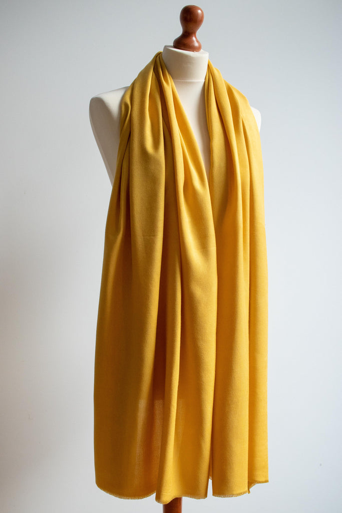 Natural Dye Bamboo Scarf - Rhubarb - MuniMuni