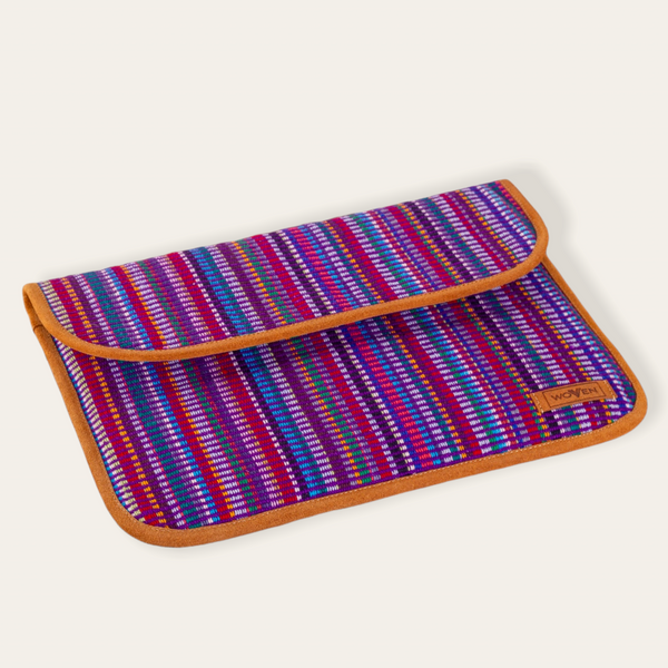 Laptop Sleeve - Purple Recycle Pattern