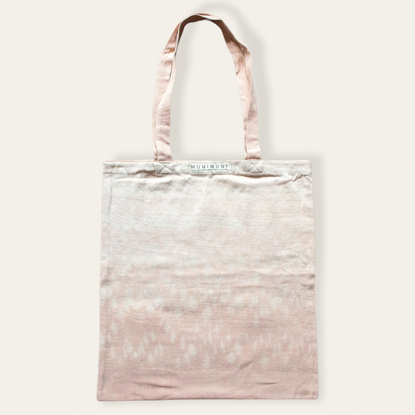 Tie Dye Tote Bag Small - Raindrop Light Pink