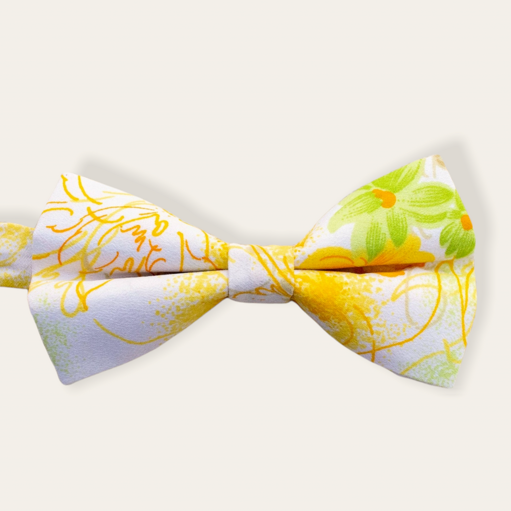 Bow Tie - White/ Yellow