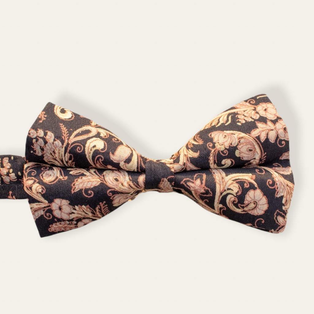 Bow Tie - Flowery Black