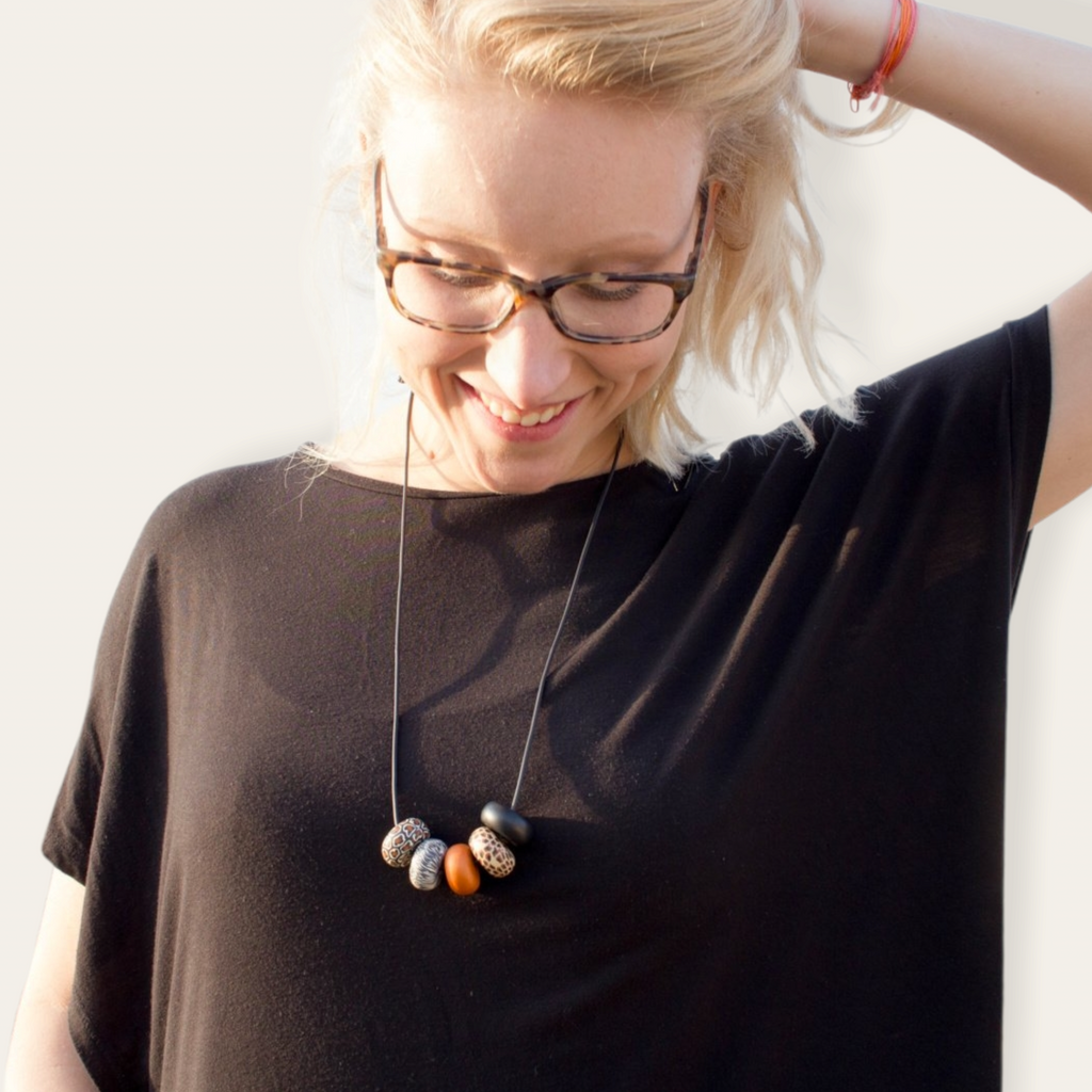Rondelle - Wild Thing with Contrast 5 beads