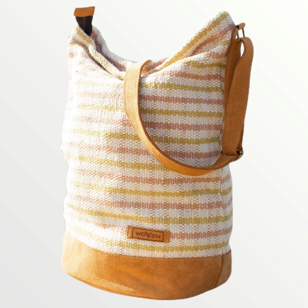 Daily bag - Light Pink/ Green Check Pattern