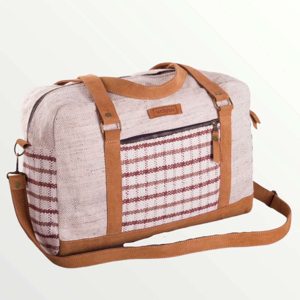 Handbag - Brown Check Pattern