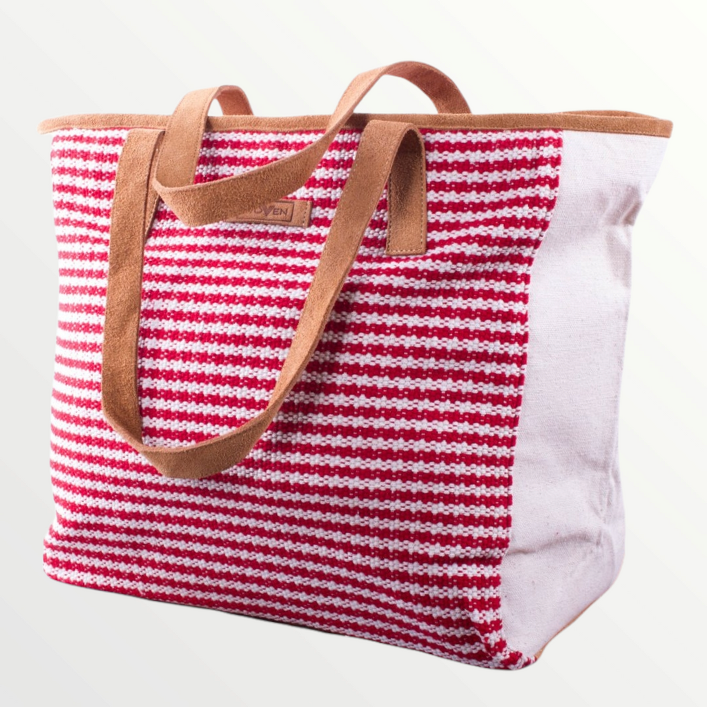 Tote Bag - Thicker Red Stripe