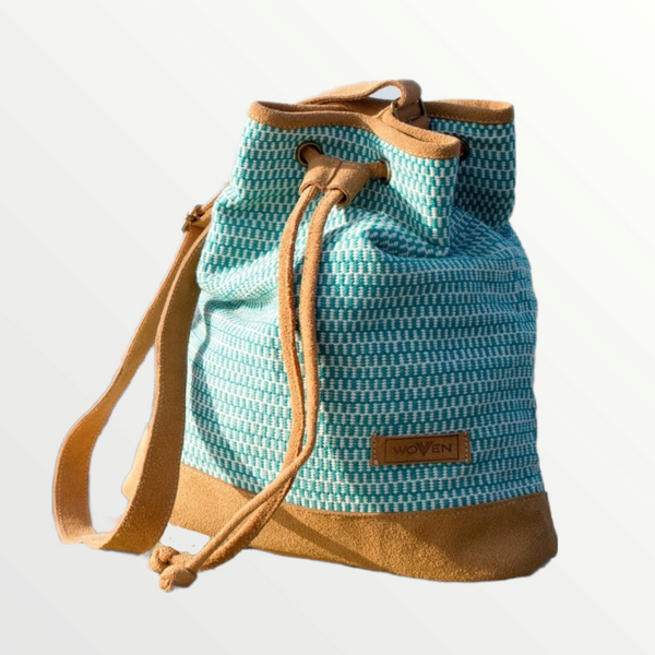 Muzza bag - Turquoise Finer Pattern
