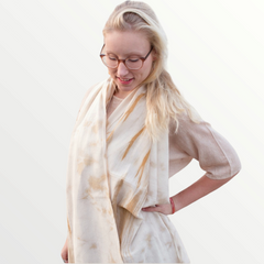 MuniMuni Tie Dye Scarf - Marble Naturel